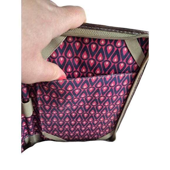 FOSSIL Key Per Tablet Book Kindle Cover/Organizer Canvas Floral Zip Closure - Picture 10 of 12